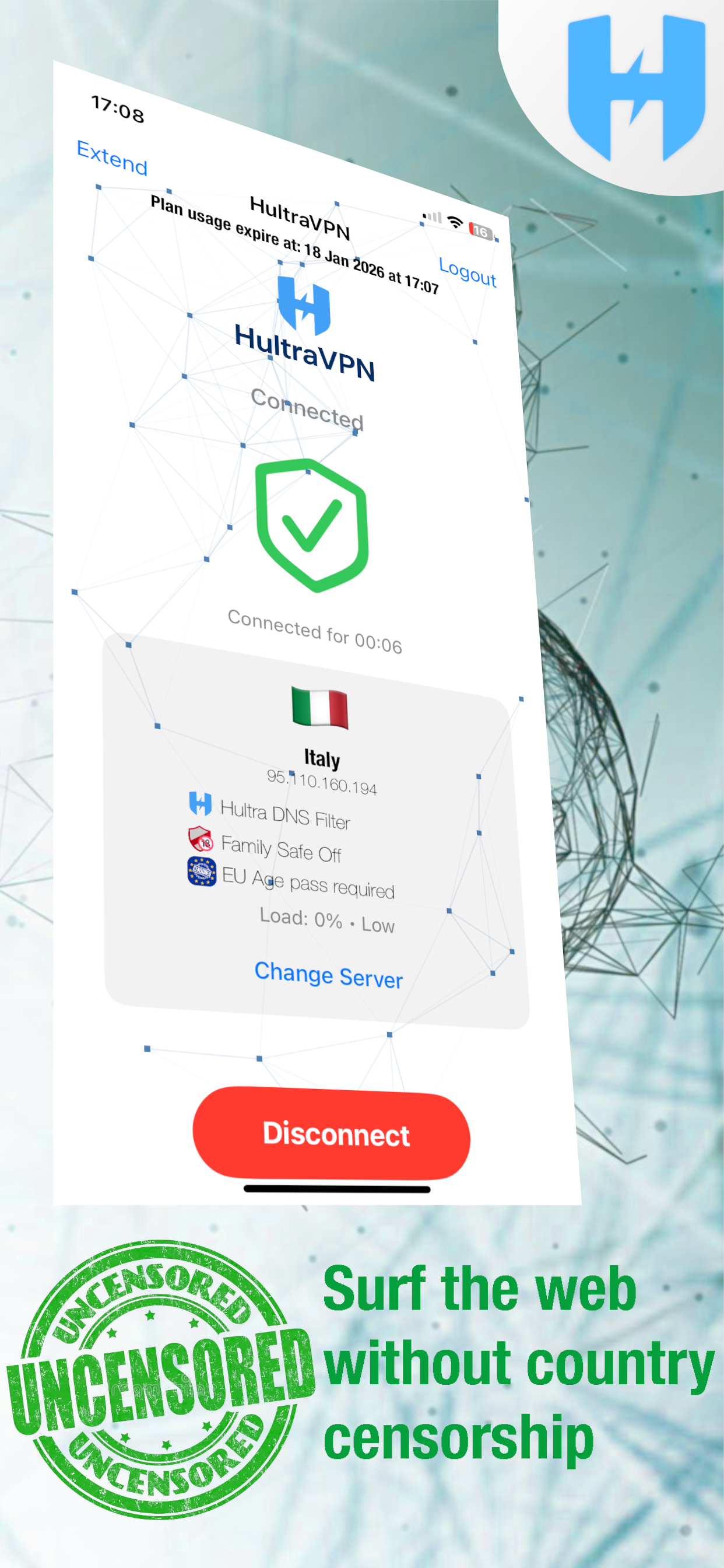 HultraVPN Global Servers